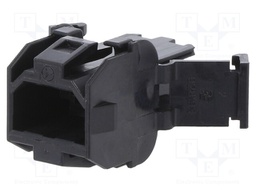 Terminals cover; male; for panel mounting,snap fastener; ways: 2