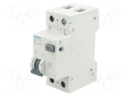 RCBO breaker; Inom: 13A; Ires: 30mA; Poles: 1+N; 230/400VAC; DIN