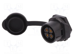 Socket; Connector: circular; size 20; 02; female; PIN: 4; for latch