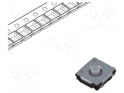 Microswitch TACT; SPST; Pos: 2; 0.02A/15VDC; SMT; none; 1N; 2.5mm