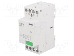 Contactor: 4-pole installation; NC x2 + NO x2; 230VAC; 25A; DIN