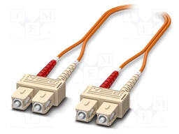 Fiber patch cord; OM1; SC/UPC,both sides; 1m; LSZH; orange