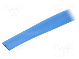 Heat shrink sleeve; thin walled; 3: 1; 18mm; L: 30m; blue; -55÷135°C