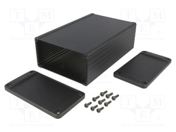 Enclosure: with panel; 1457; X: 104mm; Y: 160mm; Z: 55mm; aluminium