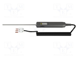 Probe: PT100-type temperature; -100÷600°C; Probe l: 1m; Len: 1m; 7s