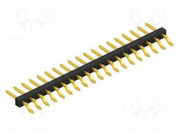 Connector: pin strips; pin header; male; PIN: 19; 2mm; SMT; 1x19