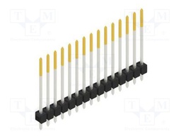 Connector: pin strips; pin header; male; PIN: 15; 2.54mm; THT; 1x15