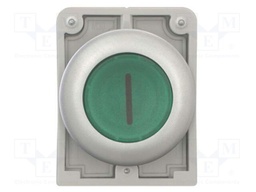 Switch: push-button; Stabl.pos: 2; 30mm; green; M22-FLED,M22-LED