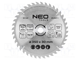 Circular saw; Ø: 350mm; Teeth: 40; cemented carbide; Øhole: 30mm