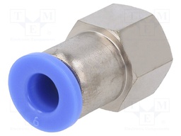 Push-in fitting; straight; -0.95÷15bar; Mat: nickel plated brass
