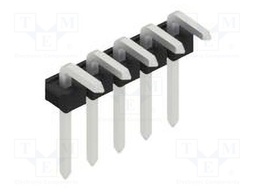 Connector: pin strips; pin header; male; PIN: 5; 2.54mm; THT; 1x5