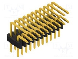 Connector: pin strips; pin header; male; PIN: 22; 1.27mm; THT; 2x11