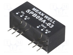 Converter: DC/DC; 9W; Uin: 9÷18V; 3.3VDC; Iout: 0÷2000mA; SIP8; 5g