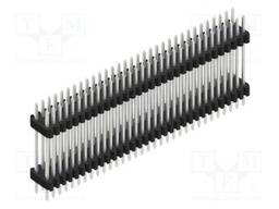 Connector: pin strips; pin header; male; PIN: 64; 1.27mm; THT; 2x32