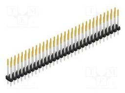 Connector: pin strips; pin header; male; PIN: 62; 2mm; THT; 2x31