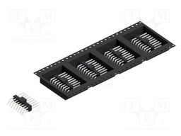 Connector: pin strips; pin header; male; PIN: 16; 2.54mm; SMT; 2x8