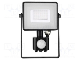Lamp: LED flood light; 30W; 230VAC; white warm; 100°; 3000K; 30000h