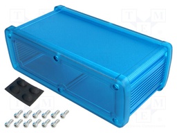 Enclosure: multipurpose; X: 177.6mm; Y: 89mm; Z: 61.1mm; blue