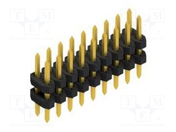 Connector: pin strips; pin header; male; PIN: 18; 2mm; THT; 2x9; 100V