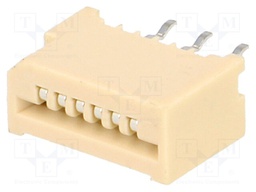 Connector: FFC (FPC); straight; PIN: 6; NON-ZIF; THT; tinned; 20mΩ