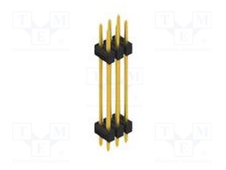 Connector: pin strips; pin header; male; PIN: 6; 2.54mm; THT; 2x3