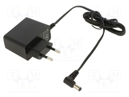 Power supply: switched-mode; constant voltage; 9VDC; 1A; 9W; plug
