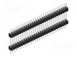 Connector: pin strips; pin header; male; PIN: 28; 1.27mm; THT; 1x28