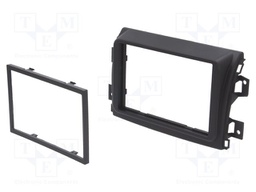 Radio mounting frame; Fiat; 2 DIN; matt black