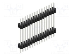 Connector: pin strips; pin header; male; PIN: 15; 1.27mm; THT; 1x15