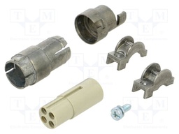 Connector: HDC; contact insert; female; MIXO BUS; PIN: 4; shielded