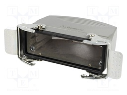 Enclosure: for HDC connectors; size 24B; for cable; high; metal