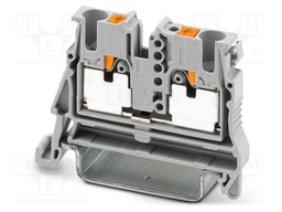Splice terminal: rail; 24A; 800V; push-in; PA; 0.14÷4mm2; ways: 1