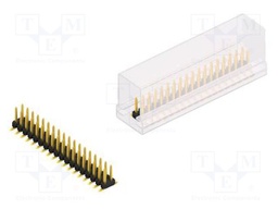 Connector: pin strips; pin header; male; PIN: 36; 2mm; SMT; 2x18