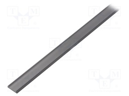 Cover for LED profiles; black; 1m; V: C; push-in