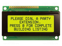 Display: LCD; STN Positive; 20x4; grey; 77.5x47mm; LED; 1x16; 3.3V