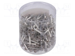 Kit: bootlace ferrules; insulated; 4mm2; 18mm; Colour: grey