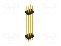 Connector: pin strips; pin header; male; PIN: 6; 2.54mm; THT; 2x3