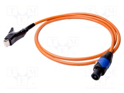 Test lead; 10A; Len: 1.8m; orange; 1pcs.