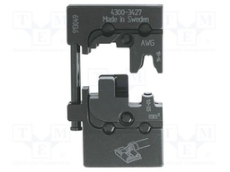 Crimping jaws; non-insulated terminals; angular,left,female