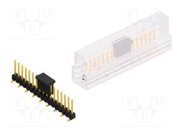 Connector: pin strips; pin header; male; PIN: 17; 2.54mm; SMT; 1x17