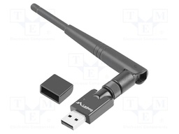 PC extension card: WiFi network; USB A plug; USB 2.0; black