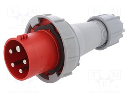Connector: AC supply 3-phase; plug; male; 63A; 400VAC; IEC 60309