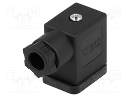 Valve connector; plug; Type: B; PIN: 3; 10mm; 4A; female; 0÷230VDC