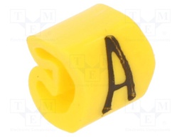 Markers for cables and wires; 1.3÷3mm; PVC; yellow; leaded