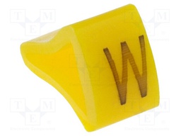Markers for cables and wires; Label symbol: W; 1.7÷3.5mm; H: 7mm