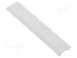 Cover for LED profiles; white; push-in; GTV-GLAX