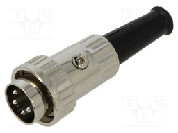 Connector: DIN; plug; male; with strain relief; PIN: 4; 288°; 4A