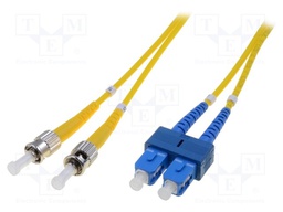 Fiber patch cord; OS1; SC/PC,ST/PC; 10m; LSZH; yellow