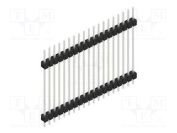 Connector: pin strips; pin header; male; PIN: 19; 2.54mm; THT; 1x19