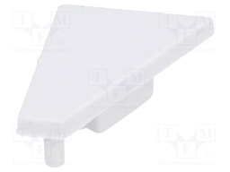Cap for LED profiles; white; ABS; Application: CORNER10; V: GEN2